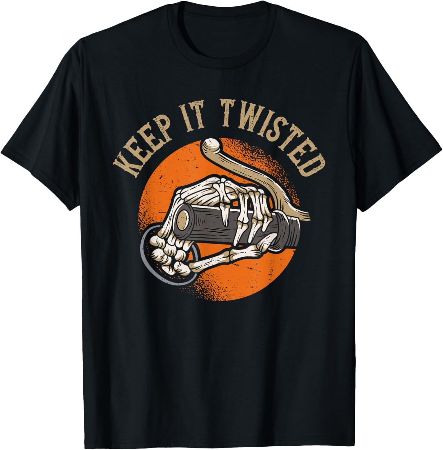 Keep It Twisted - Vintage Motorcycle T-Shirt - T-Shirt | Black