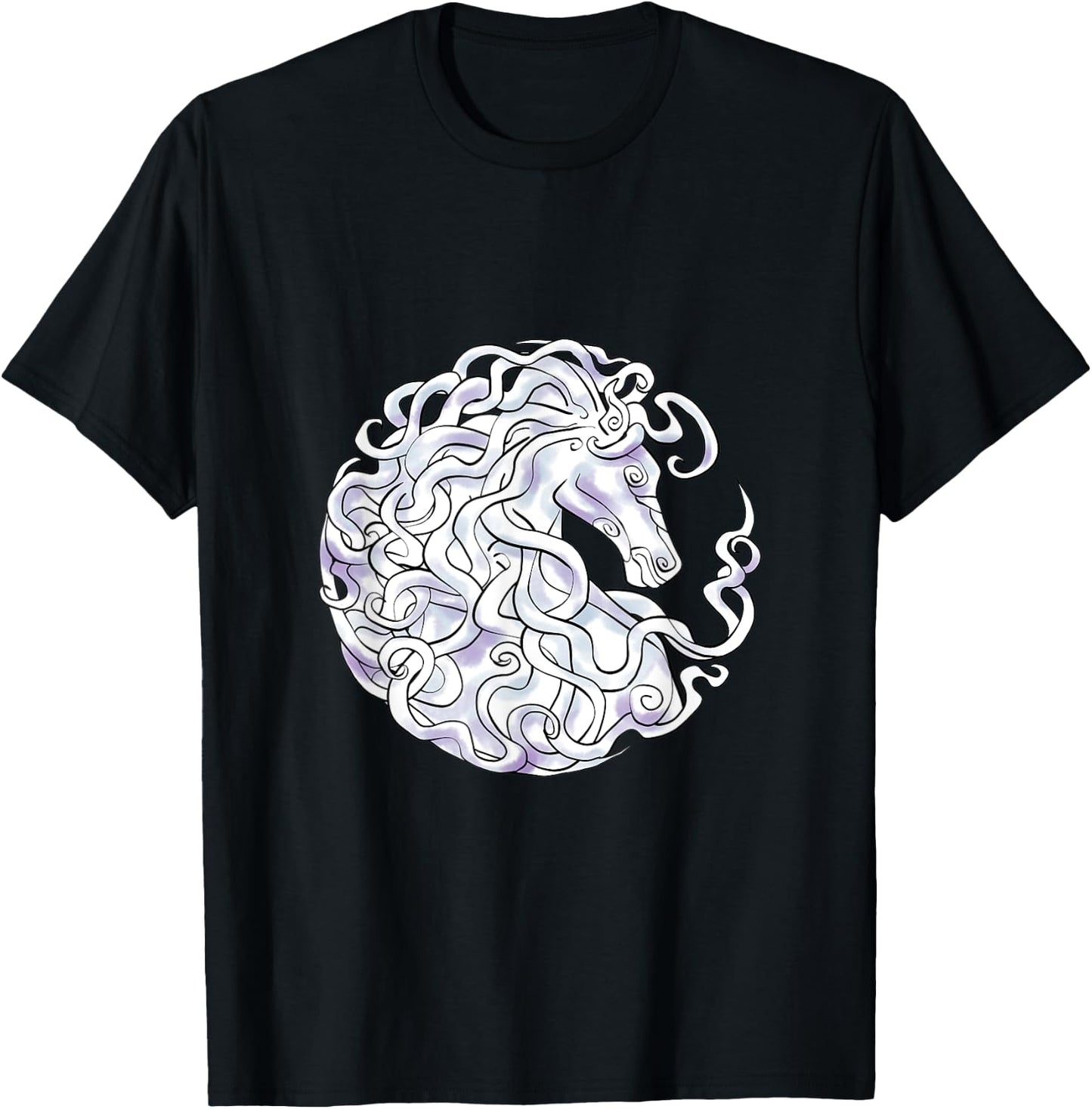 Epona Goddess of Mares and Foals T-Shirt - T-Shirt | Black