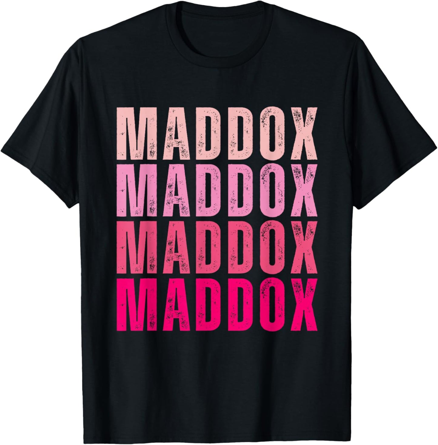 Personalized Name Maddox I Love Maddox Vintage T-Shirt - T-Shirt | Black