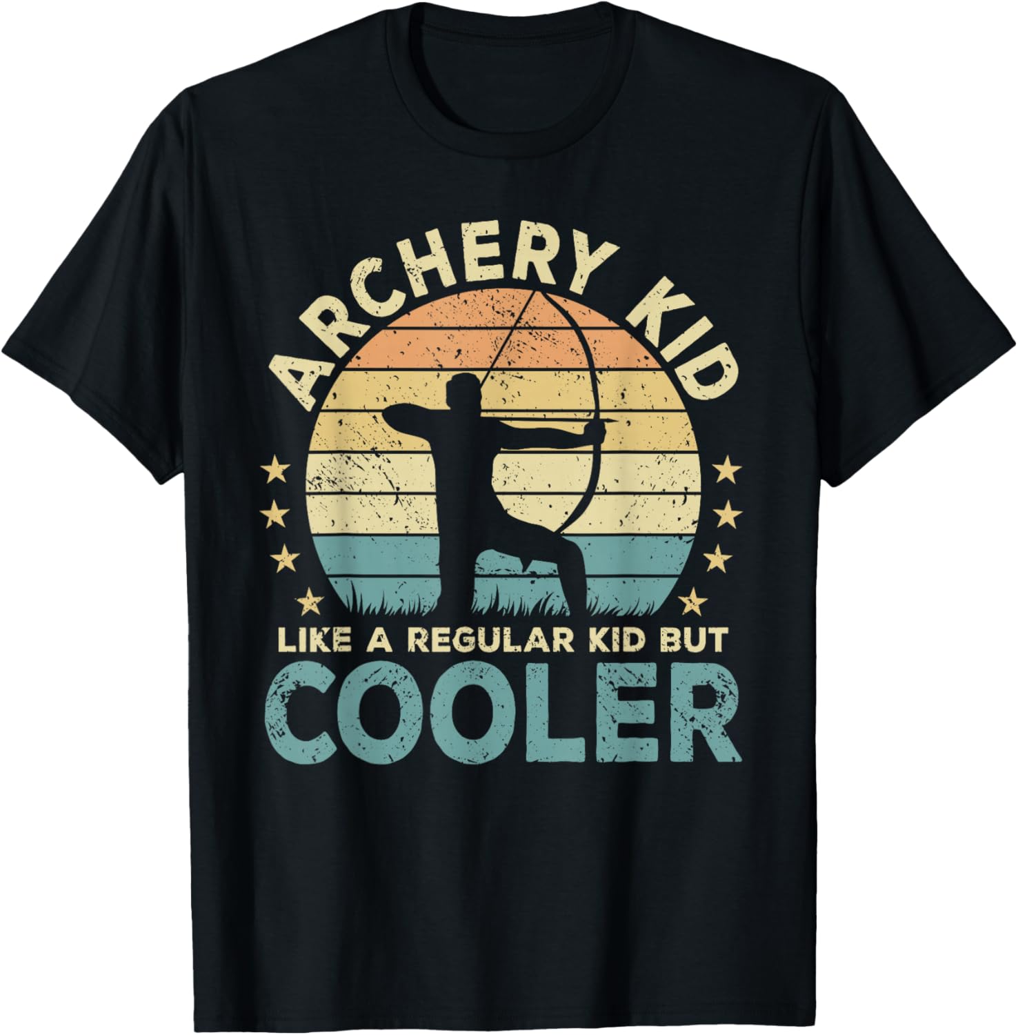 Archery Kid Archer Funny Bow And Arrow T-Shirt - T-Shirt | Black