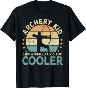 Archery Kid Archer Funny Bow And Arrow T-Shirt - T-Shirt | Black