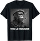 Viva La Evolucion, Révolution, Singe, Nerd T-Shirt - T-Shirt | Black