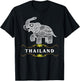 Cool Thailand Elephant Exotic Chiang Mai Family Vacation T-Shirt - T-Shirt | Black