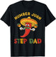 Best Step Dad Number One Fathers Day Mexican Juan Dad Padre T-Shirt - T-Shirt | Black