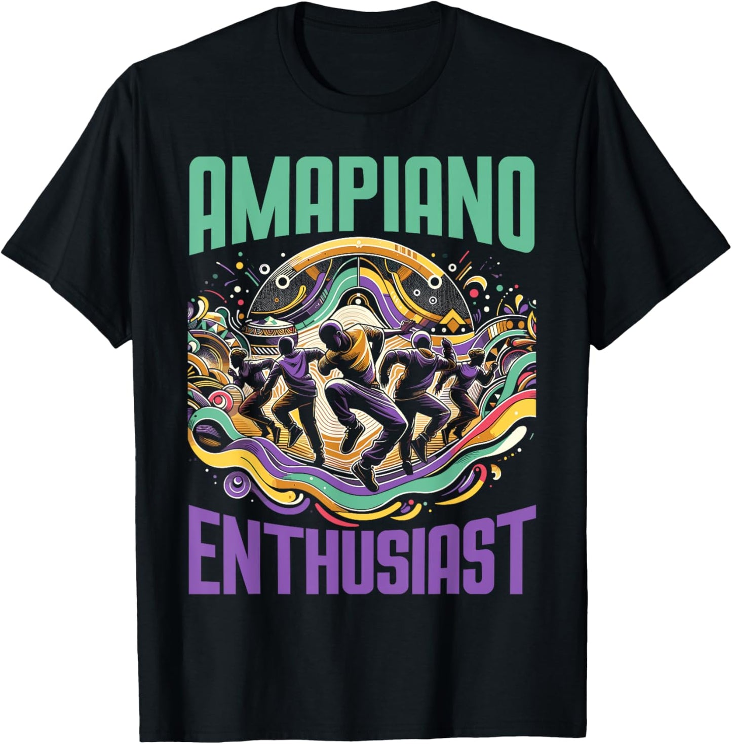 Amapiano South African Music Lover Afrobeat T-Shirt - T-Shirt | Black