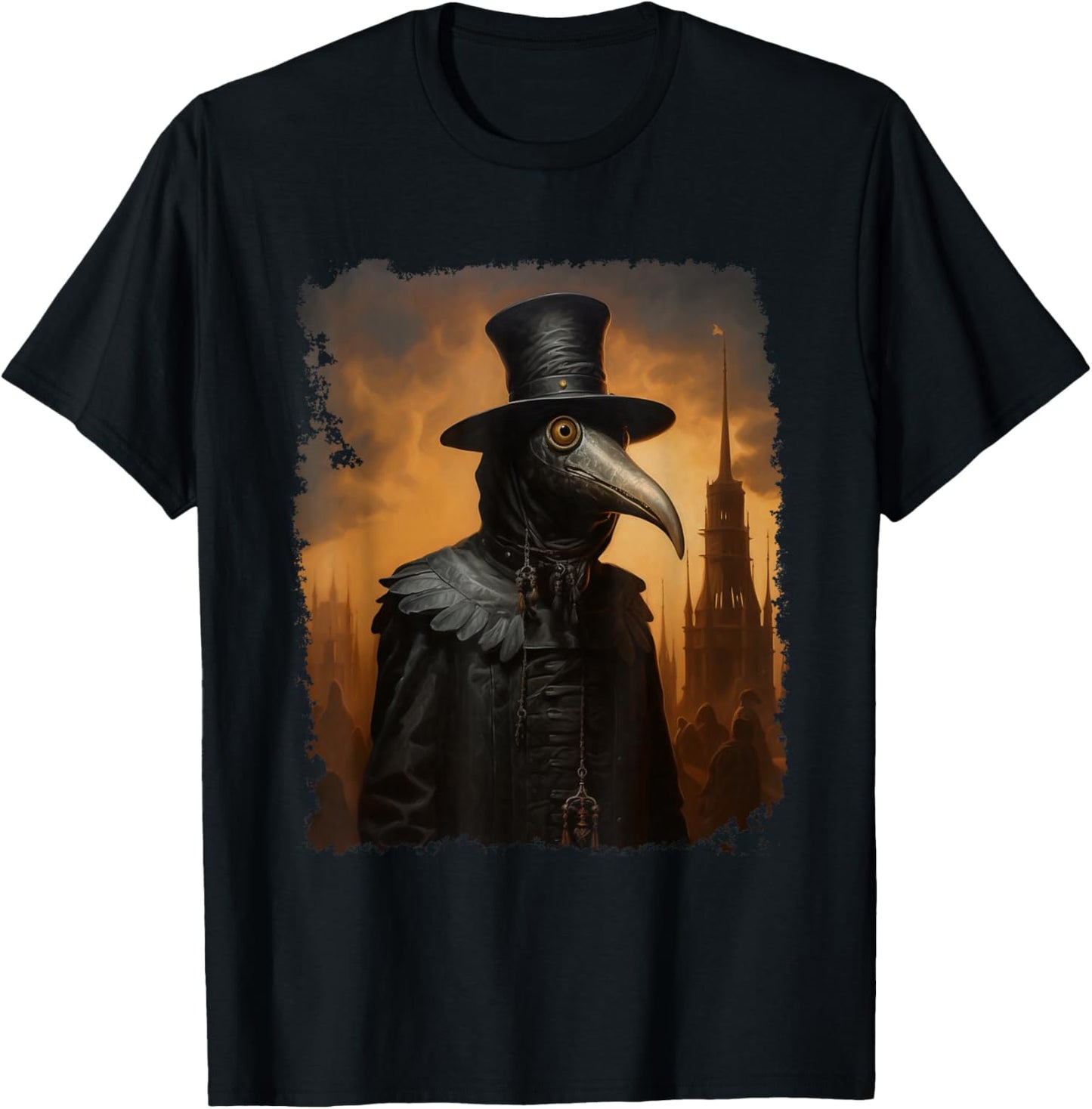 Plague Doctor Black T-Shirt - T-Shirt | Black