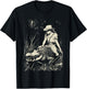 Girl riding Alligator | Weird Funny Florida Crocodile Meme T-Shirt - T-Shirt | Black