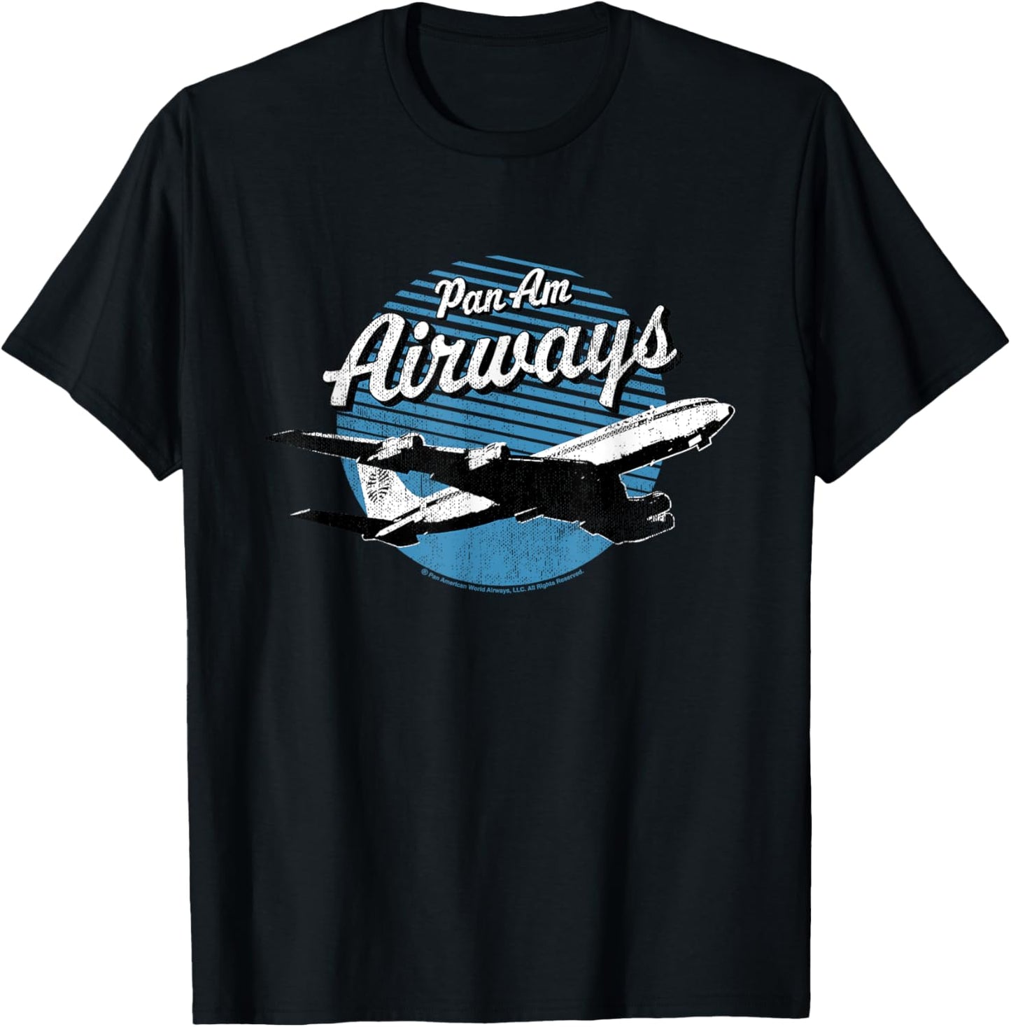 Pan Am Airways Retro Plane Take Off T-Shirt - T-Shirt | Black