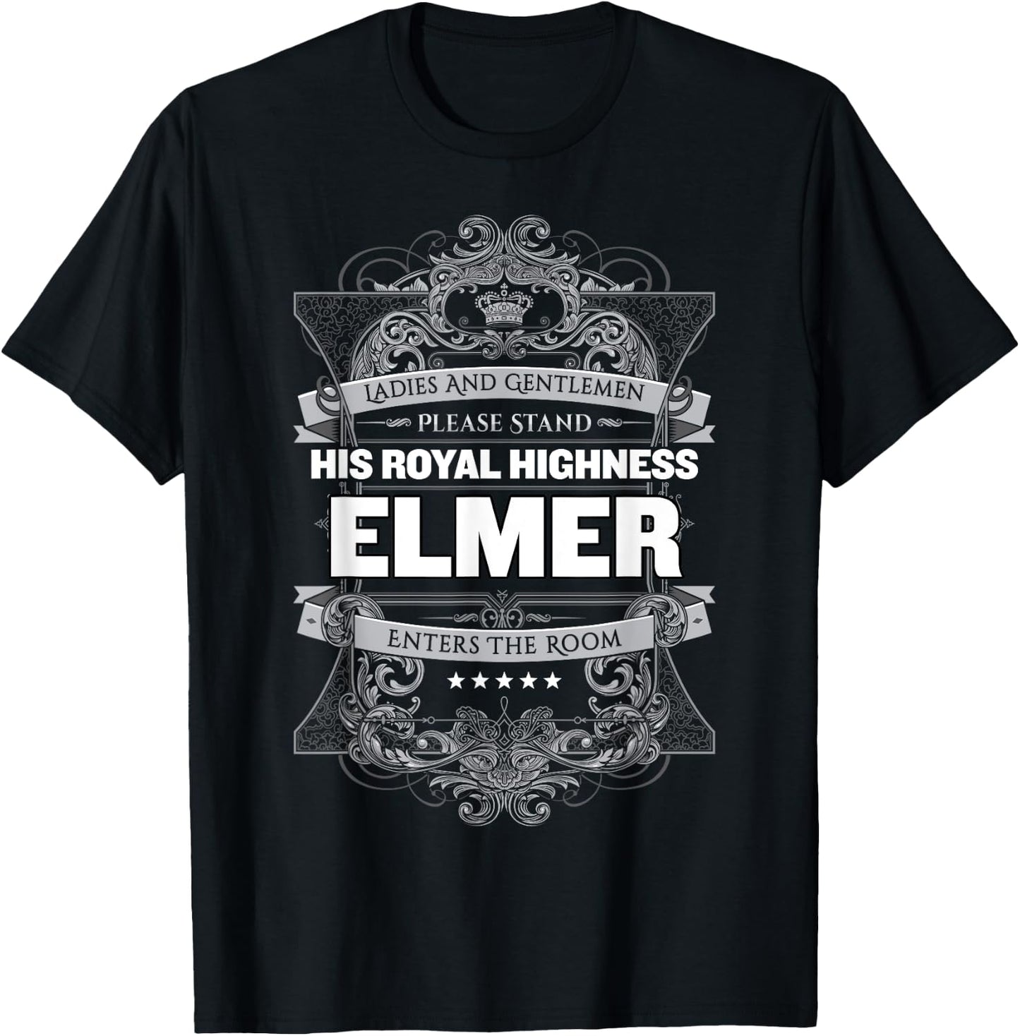 Elmer First Name T-Shirt - T-Shirt | Black