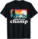 Hide & Seek Champ Funny Bigfoot Mountains T-Shirt - T-Shirt | Black