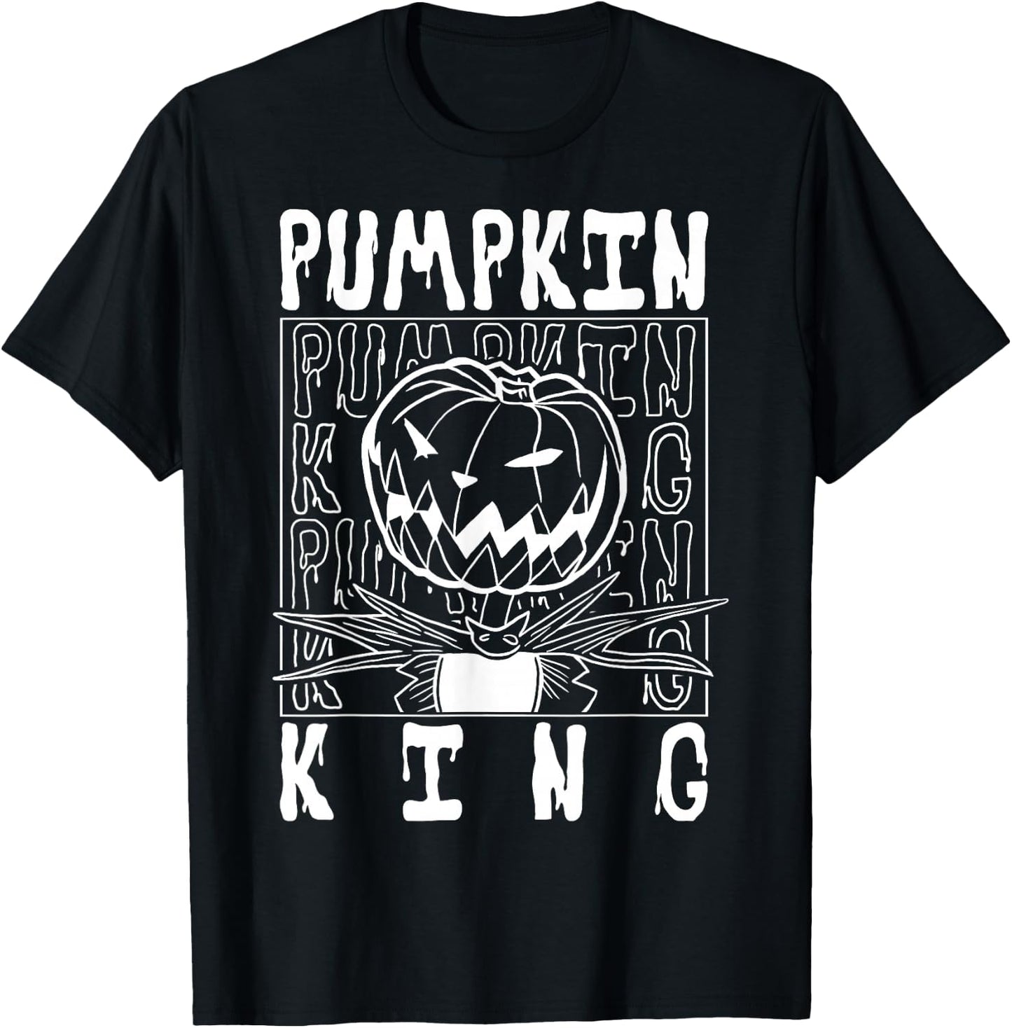 Disney The Nightmare Before Christmas Pumpkin King Stack T-Shirt - T-Shirt | Black