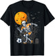 Soccer Skeleton Halloween Skeleton Soccer Player T-Shirt - T-Shirt | Black