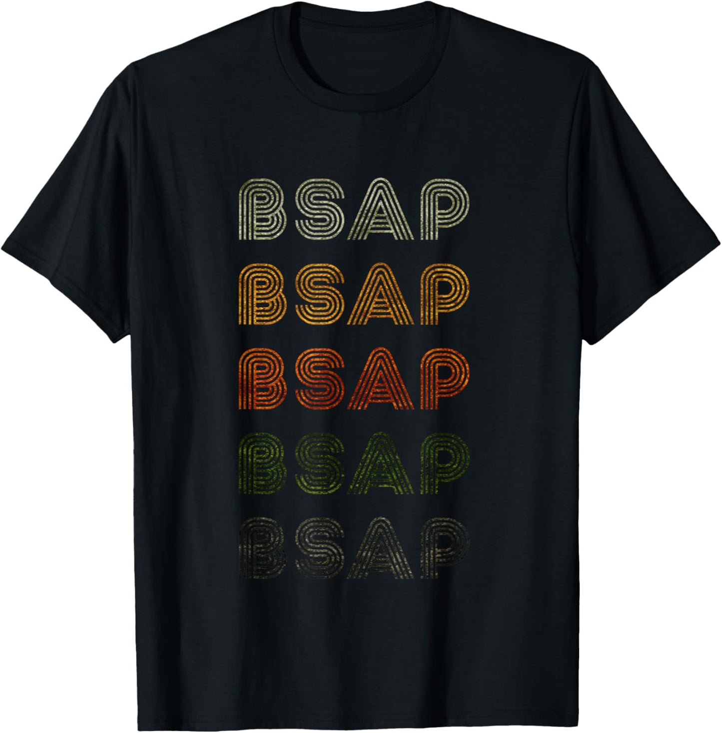 Love Heart Bsap Grunge Vintage Style Black Bsap T-Shirt - T-Shirt | Black