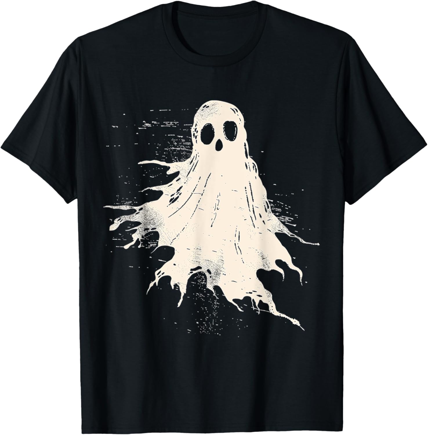 Ghost Costume Halloween Graphic Art Ghost T-Shirt - T-Shirt | Black