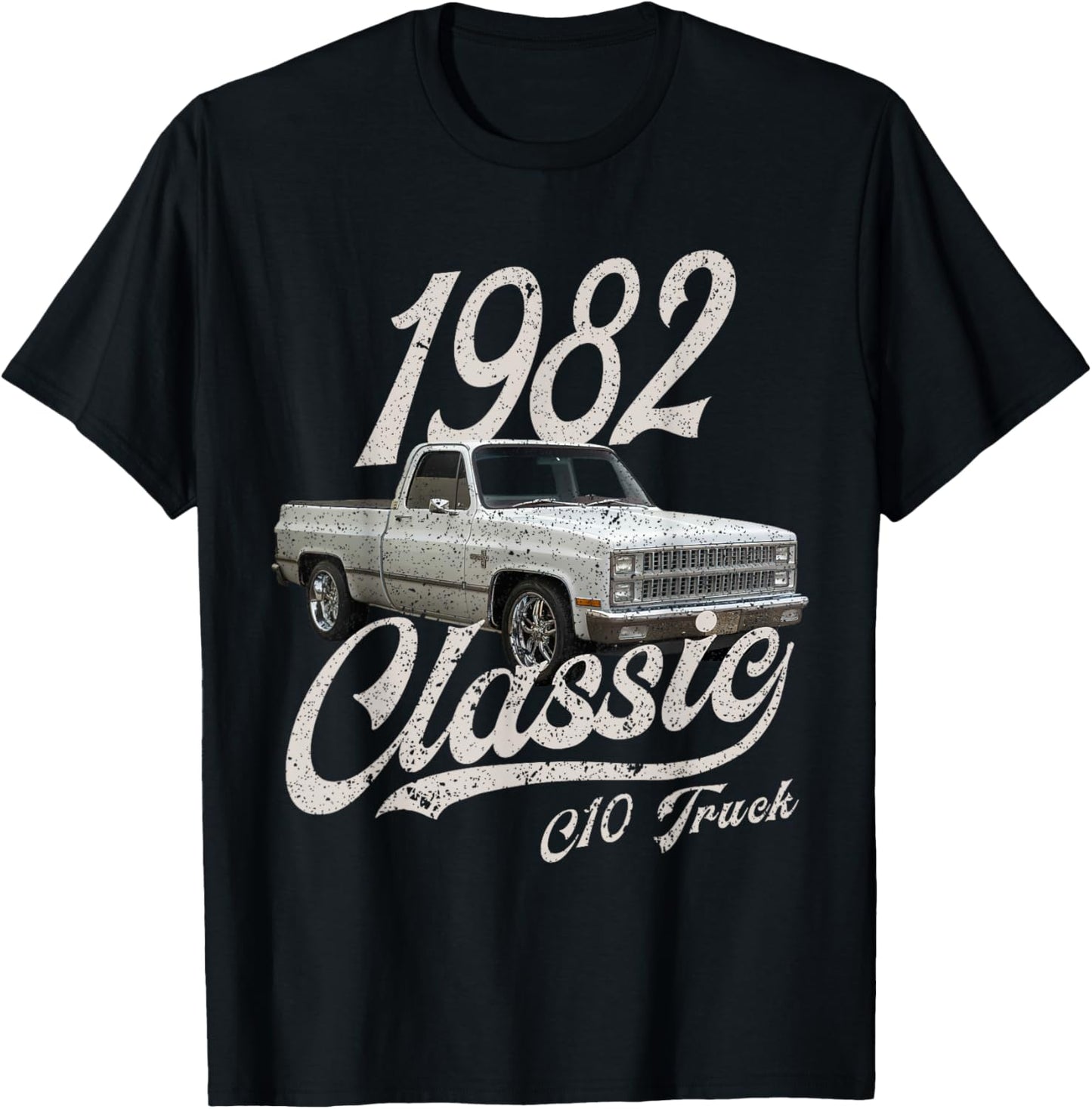 1982 82 C10 Truck T-Shirt - T-Shirt | Black