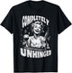 Completely Unhinged Funny Retro Knife & Wine T-Shirt - T-Shirt | Black