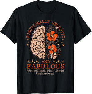 Functional Neurological Disorder Awareness T-Shirt - T-Shirt | Black