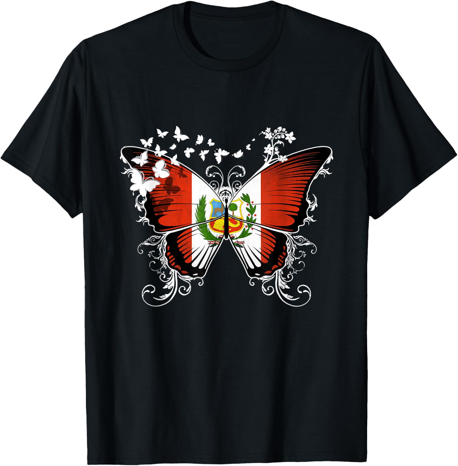 Peru Flag Peruvian T-Shirt - T-Shirt | Black