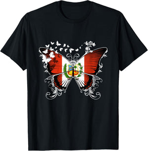 Peru Flag Peruvian T-Shirt - T-Shirt | Black