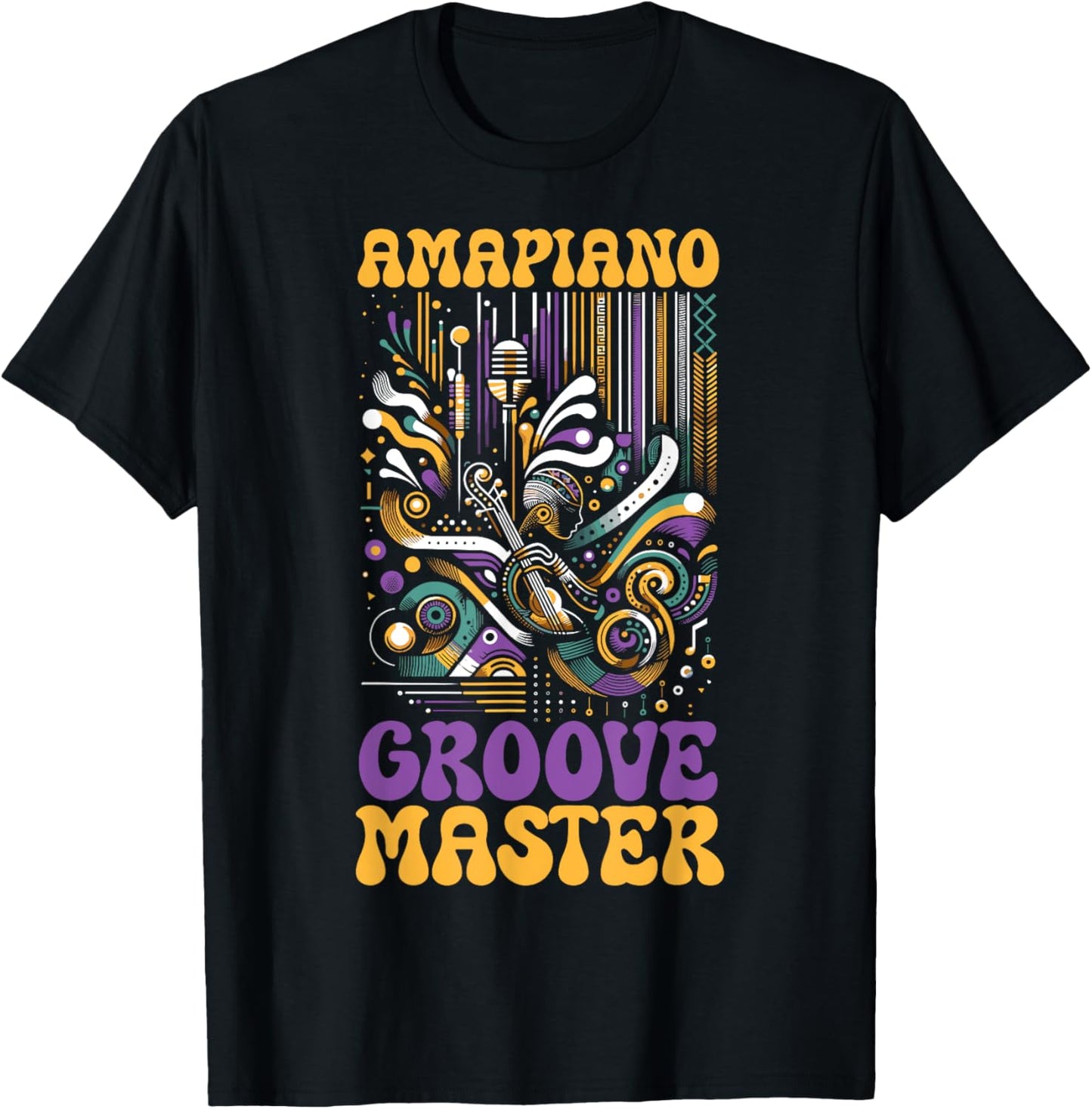 Amapiano South African Music Lover Afrobeat T-Shirt - T-Shirt | Black
