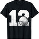 12th Birthday Boy Tennis Player Tennis 12 Years Old T-Shirt - T-Shirt | Black