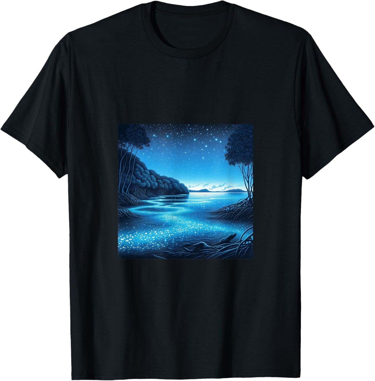 Puerto Rico's Bioluminescent Bays T-Shirt - T-Shirt | Black