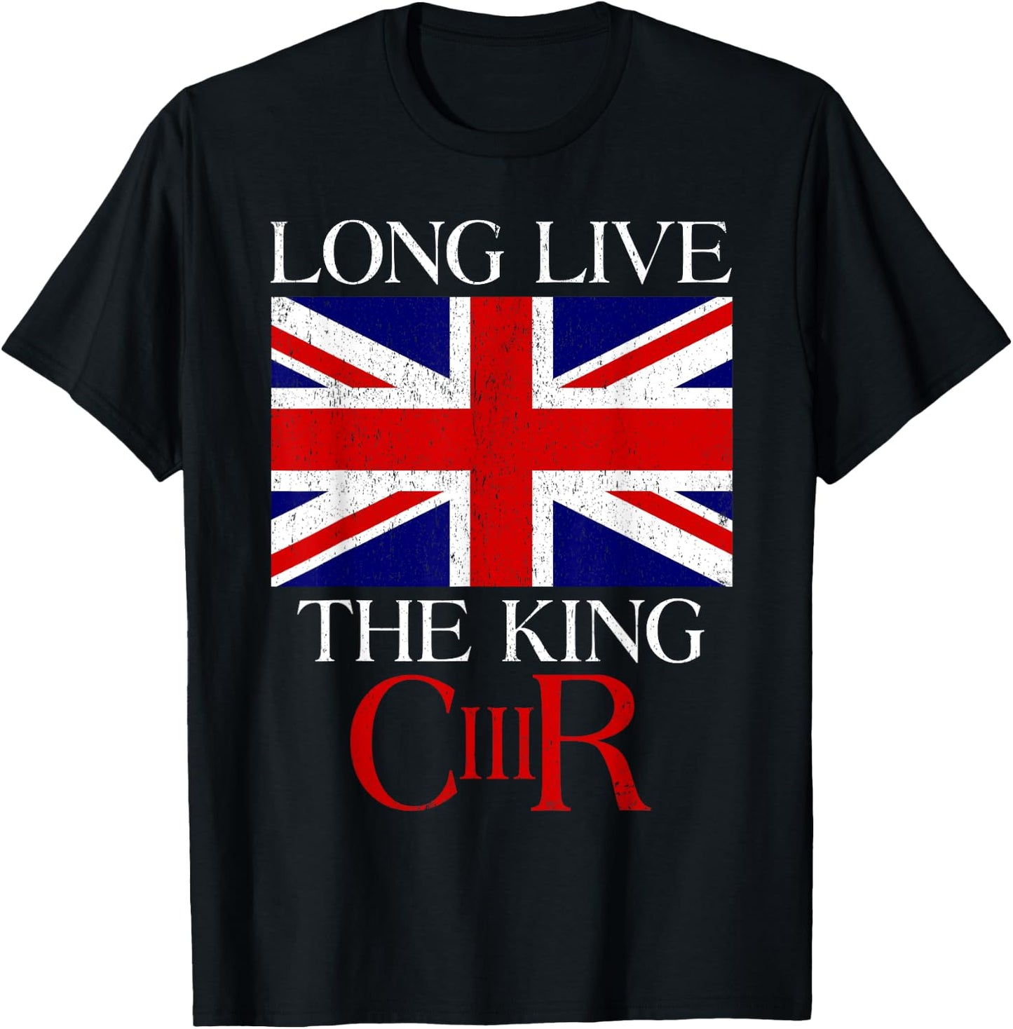 King Charles III Gifts HRH CIIIR Welcome King Charles III T-Shirt - T-Shirt | Black