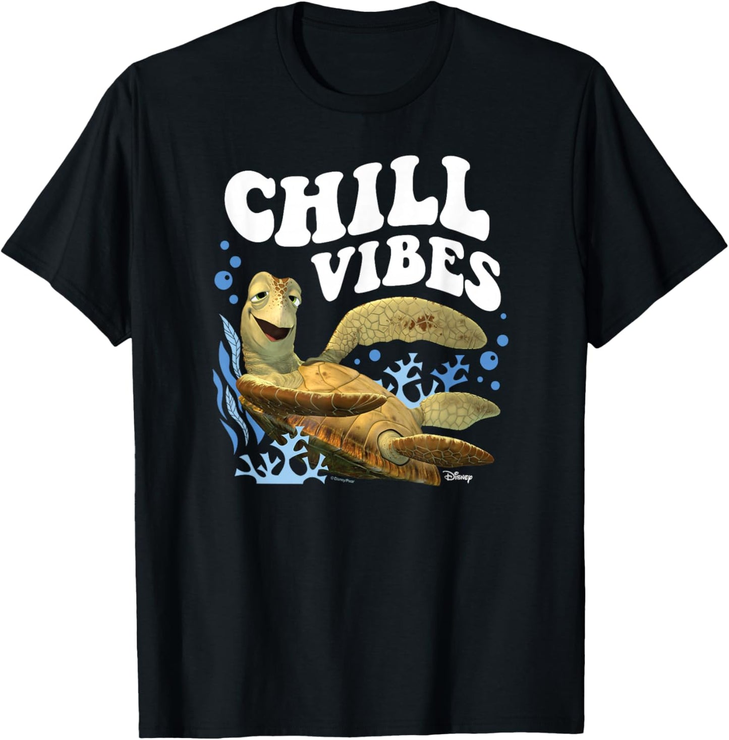 Finding Nemo - Crush Chill Vibes T-Shirt - T-Shirt | Black
