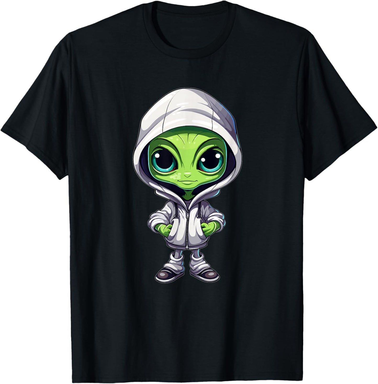 Cute Alien Art I Kids Alien T-Shirt - T-Shirt | Black