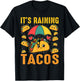 It's Raining Tacos Funny Taco Lovers Kids Girls Boys T-Shirt - T-Shirt | Black