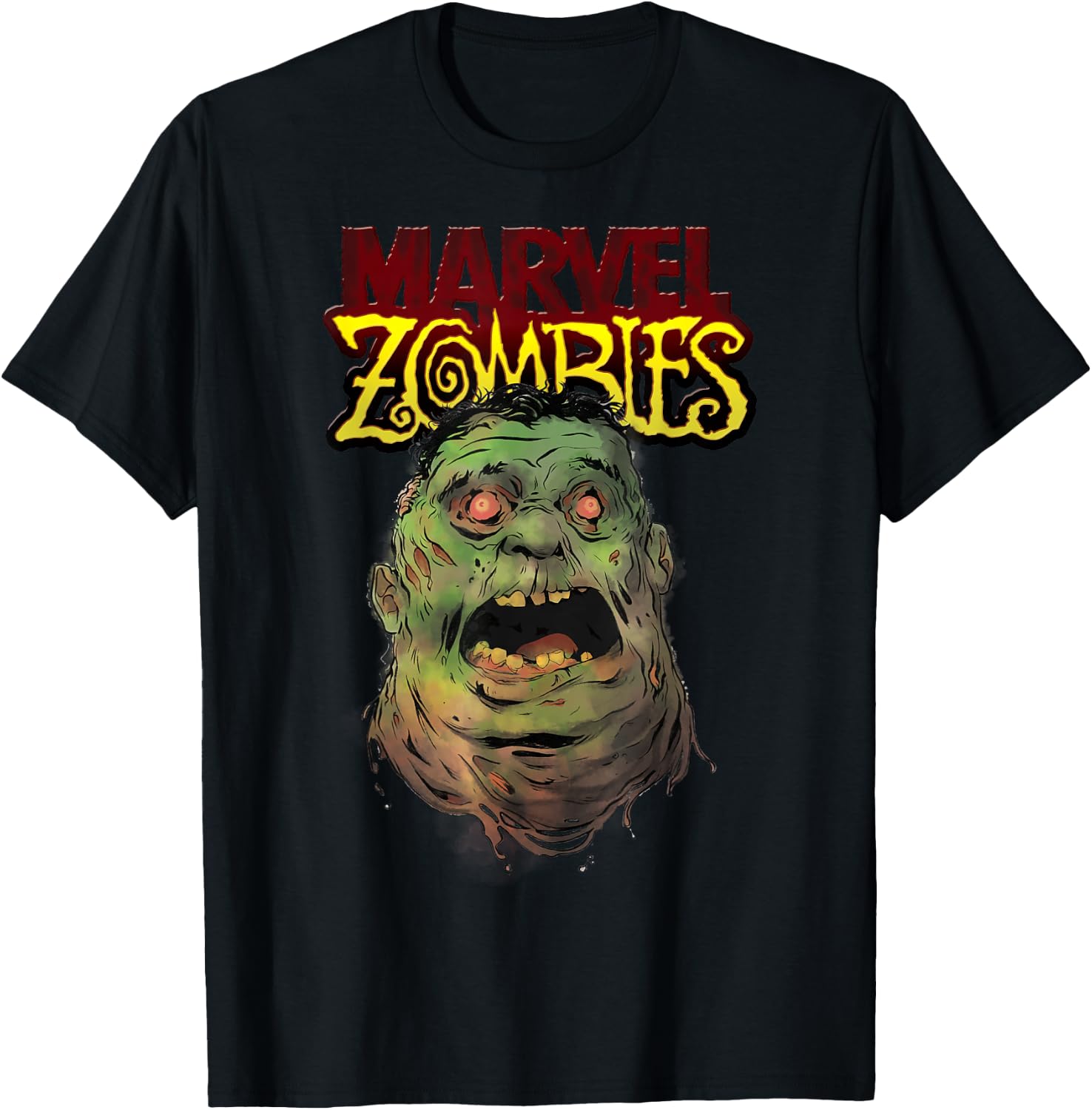 Marvel Zombies The Hulk Zombie Head T-Shirt - T-Shirt | Black