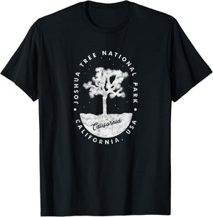 Joshua Tree National Park Night Retro Hipster T-Shirt - T-Shirt | Black