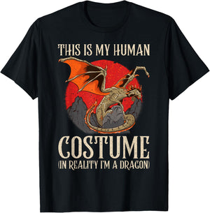 Dragon Lovers Choose to Be a Dragon Horror Costume T-Shirt - T-Shirt | Black