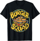 Burger Squad Funny Cheeseburger Lover Food Hamburger Crew T-Shirt - T-Shirt | Black