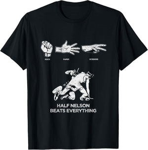 Rock Paper Scissors USA Wrestling for Boys, Men & Girls T-Shirt - T-Shirt | Black