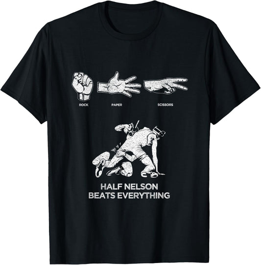 Rock Paper Scissors USA Wrestling for Boys, Men & Girls T-Shirt - T-Shirt | Black