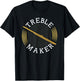 Funny Transverse Flute Intrument Treble Maker Flutist T-Shirt - T-Shirt | Black