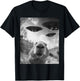 Funny Capybara Selfie with UFOs Weird Alien UFO T-Shirt - T-Shirt | Black
