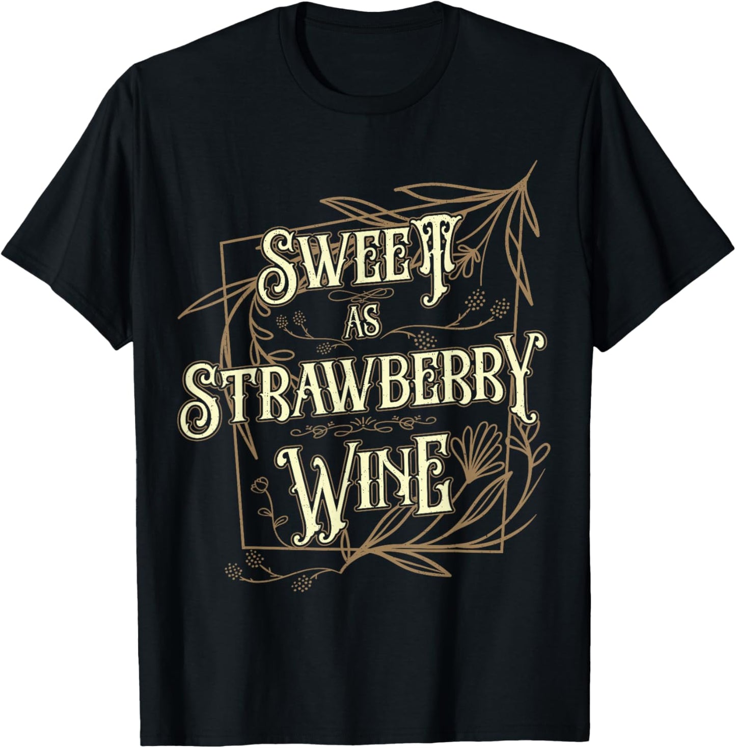 Couples Matching Vacation Outfit Sweet As Strawberry Wine T-Shirt - T-Shirt | Black