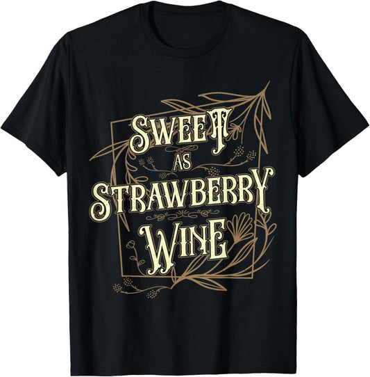 Couples Matching Vacation Outfit Sweet As Strawberry Wine T-Shirt - T-Shirt | Black