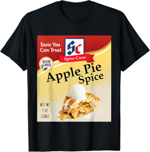 Apple Pie Spice Condiment Costume Holiday Spice Costumes T-Shirt - T-Shirt | Black