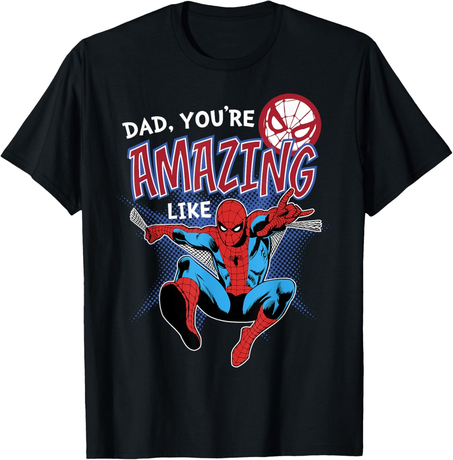 Marvel Spider-Man Amazing Dad Father's Day T-Shirt - T-Shirt | Black