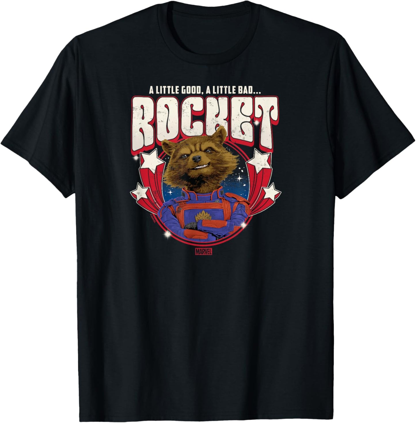 Guardians of The Galaxy - Rocket Raccoon Band T-Shirt - T-Shirt | Black
