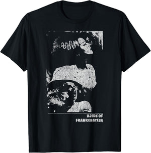 Universal Monsters The Bride Of Frankenstein Distressed T-Shirt - T-Shirt | Black