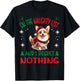 Cute Pembroke Welsh Corgi Dog Christmas On The Naughty List T-Shirt - T-Shirt | Black
