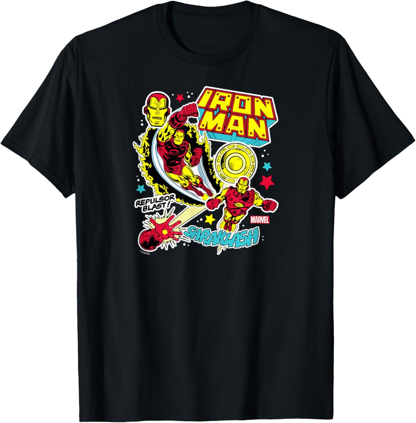 Iron Man - Stickers T-Shirt - T-Shirt | Black