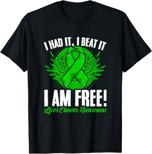 I'm Free Liver Disease Support Liver Cancer Awareness T-Shirt - T-Shirt | Black