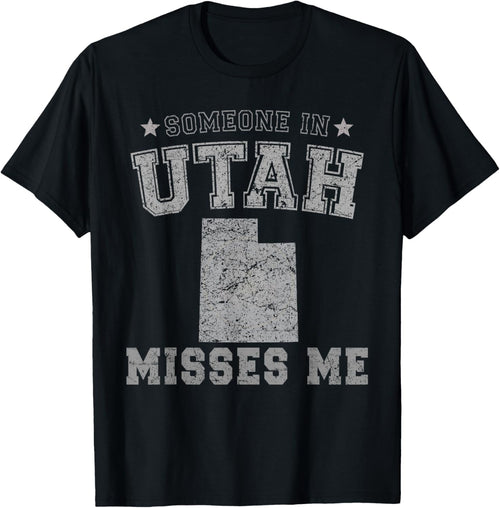 Someone In Utah Misses Me Heart Vintage State