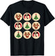 Christmas Cute Sugar Cookie Christmas Tree Snowman Reindeer T-Shirt - T-Shirt | Black
