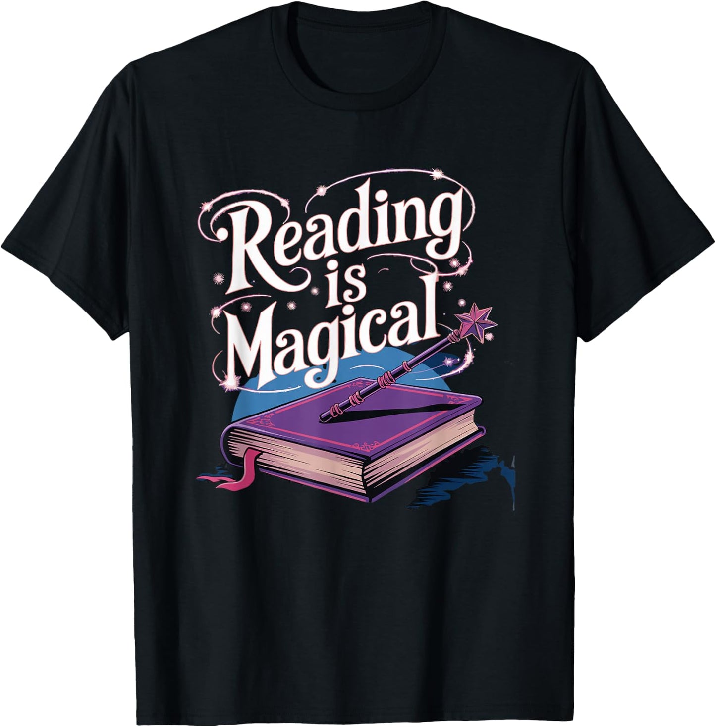Reading Is Magical for Book Lovers T-Shirt - T-Shirt | Black